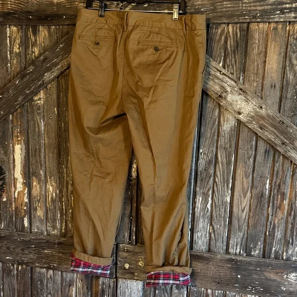 Eddie Bauer Women's Flannel lined Boyfriend Relaxed fit Pants - Picture 7 of 8